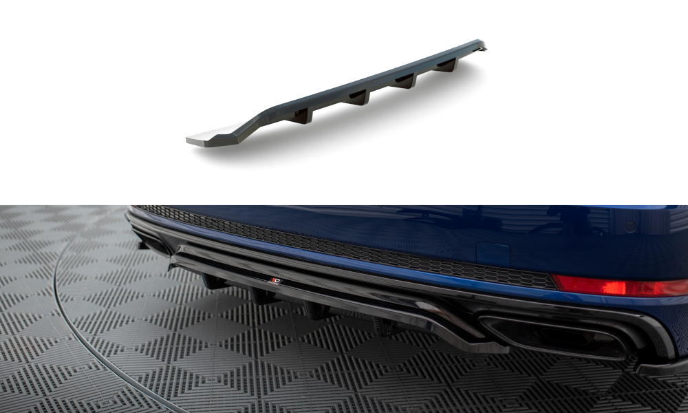 Central Rear Splitter (with vertical bars) Audi A4 S-Line B9