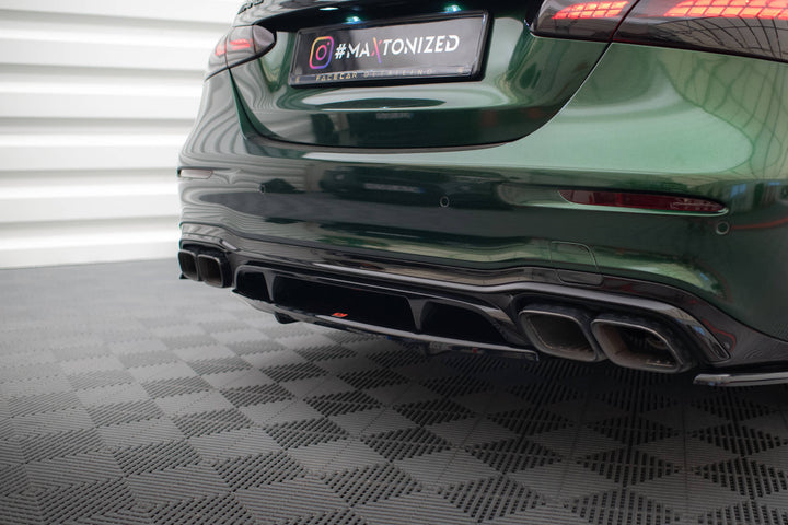 CENTRAL REAR SPLITTER (WITH VERTICAL BARS) MERCEDES-AMG E63 W213 FACELIFT