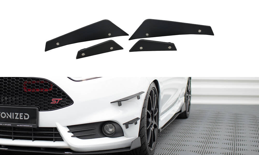FRONT BUMPER WINGS (CANARDS) FORD FIESTA ST MK7 FL