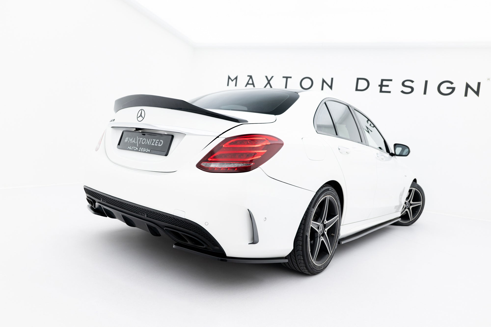 Rear Side Splitters Mercedes-Benz C AMG-Line Sedan W205 – Maxton