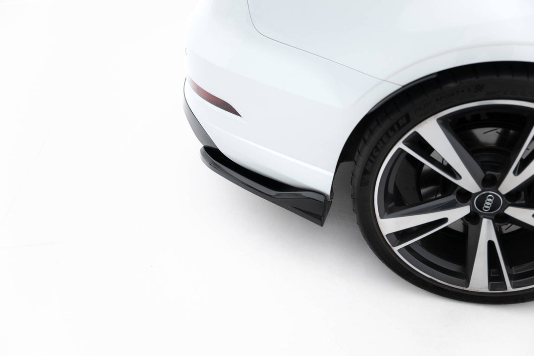 Rear Side Splitters V.5 Audi RS3 Sedan 8V Facelift (set for Maxton valance V.2)