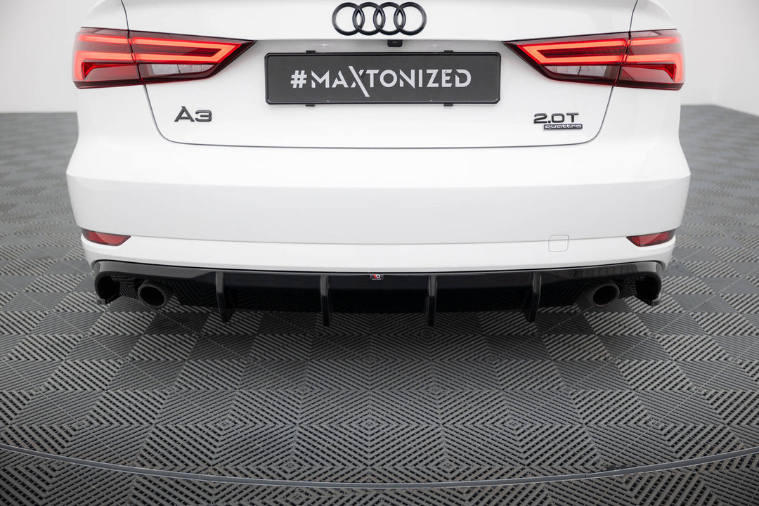 Rear Valance Audi A3 Sedan 8V Facelift (Version with single exhaust tips on both sides)