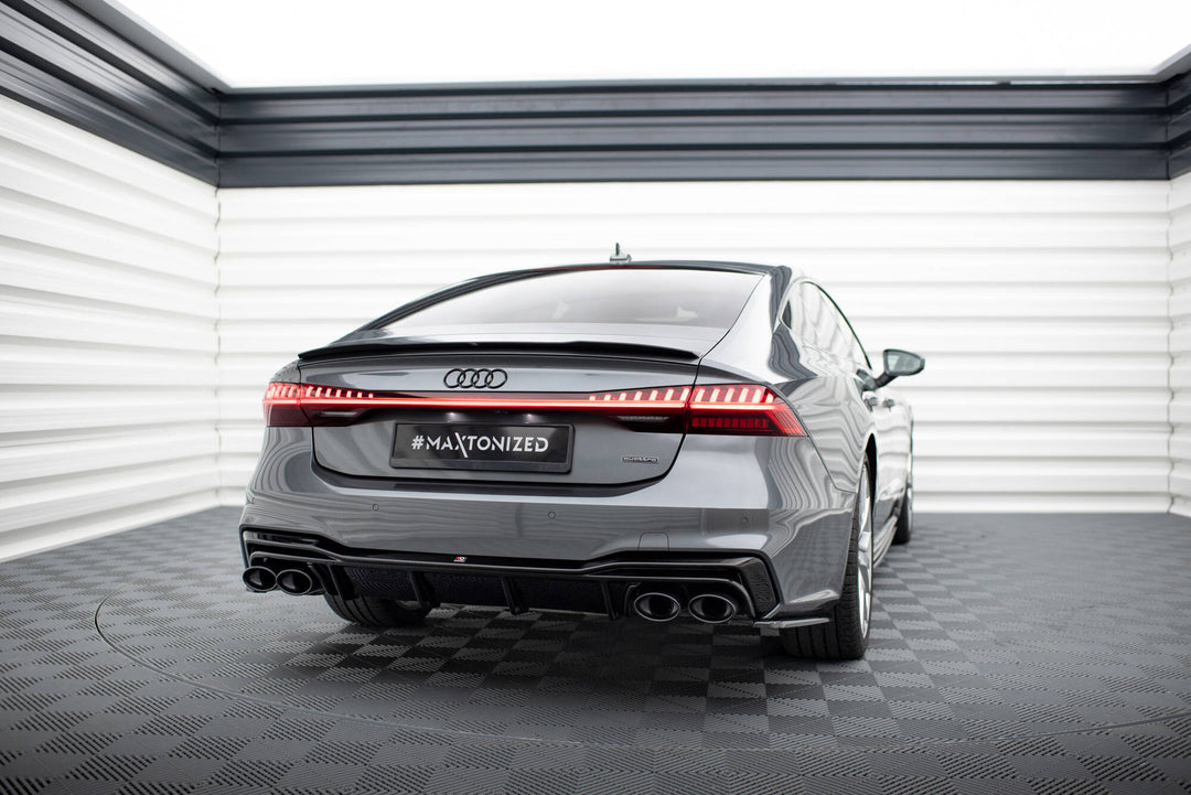 REAR VALANCE + EXHAUST ENDS IMITATION AUDI A7 C8 S-LINE