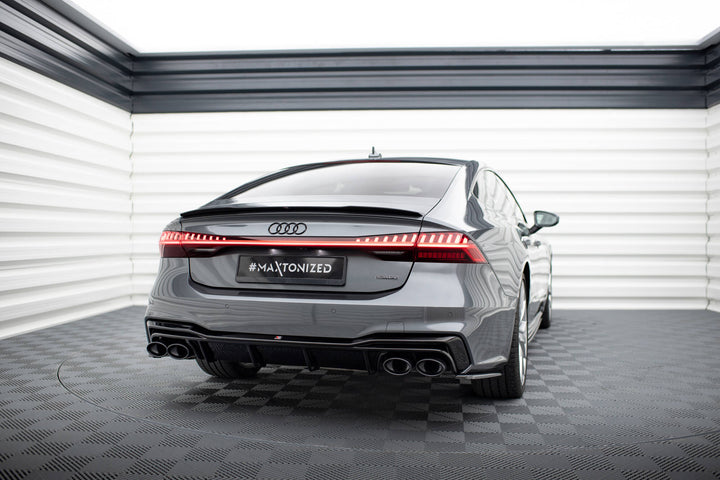 REAR VALANCE + EXHAUST ENDS IMITATION AUDI A7 C8 S-LINE
