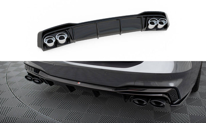 REAR VALANCE + EXHAUST ENDS IMITATION AUDI A7 C8 S-LINE