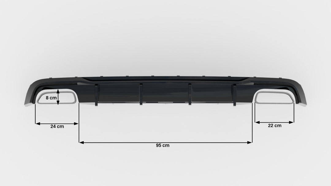 Rear Valance V.2 Audi A6 / A6 C7 S-line/ S6 C7 Facelift