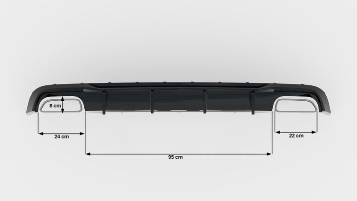 Rear Valance V.2 Audi A6 / A6 C7 S-line/ S6 C7 Facelift