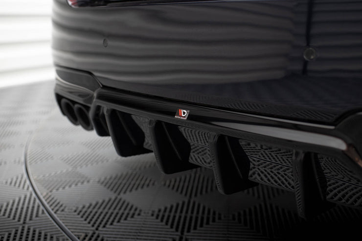 REAR VALANCE V.2 BMW 5 M-PACK F10 (VERSION WITH DOUBLE EXHAUST ON ONE SIDE)