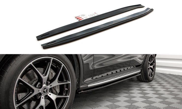 SIDE SKIRTS DIFFUSERS MERCEDES-BENZ GLC COUPE AMG-LINE C253 FACELIFT