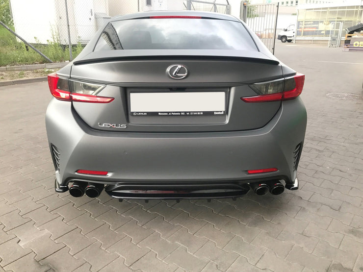 CENTRAL REAR SPLITTER (WITH VERTICAL BARS) LEXUS RC