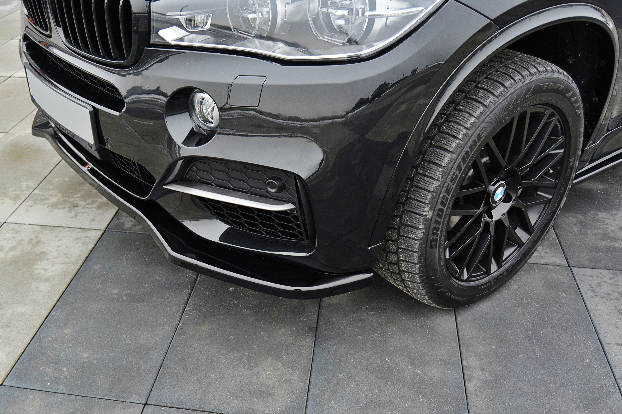 Tuning Spoiler Maxton Design Frontlippe V.1 Für BMW X5 F15 M50d Hochglanz Schwarz Bmw F10 Spoilerlippe