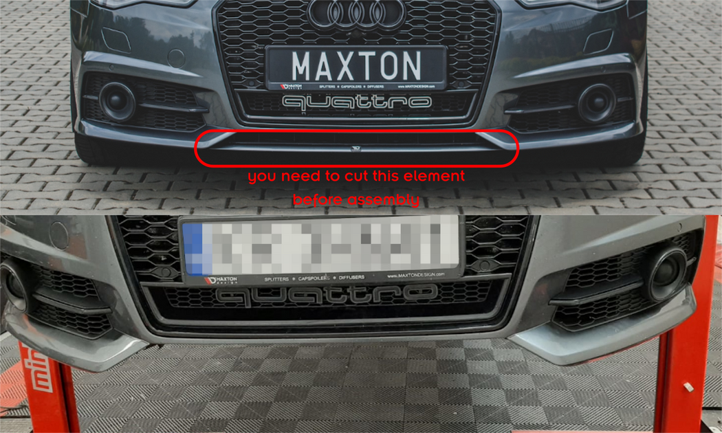 Tuning Maxton Rear Side Splitters Audi A6 S-Line C6 / C6 FL Sedan
