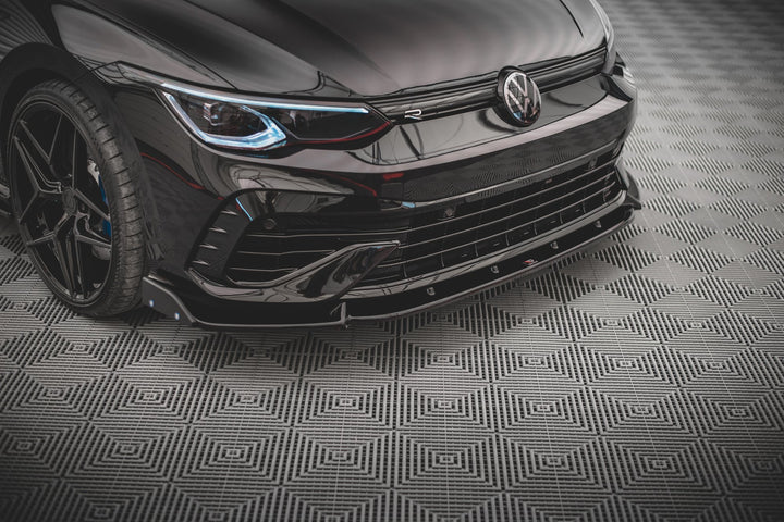 FRONT SPLITTER + FLAPS V.2 VOLKSWAGEN GOLF R MK8