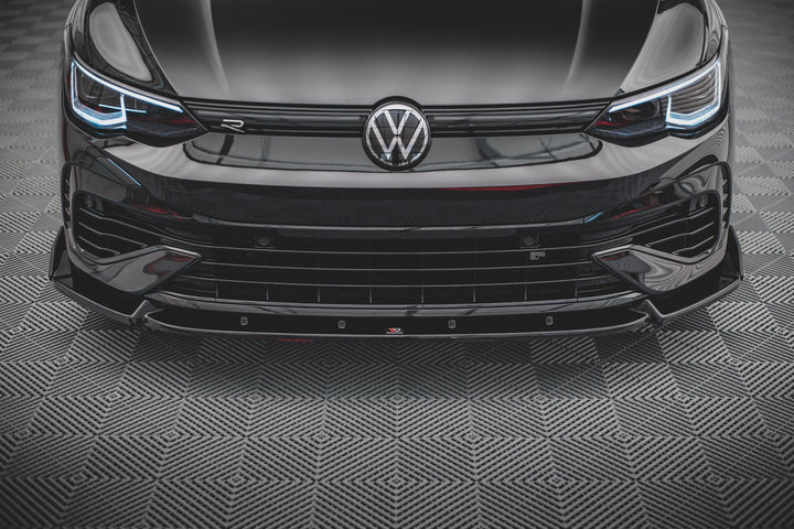 FRONT SPLITTER + FLAPS V.2 VOLKSWAGEN GOLF R MK8