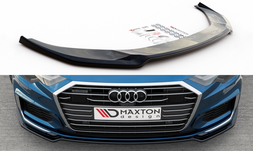 FRONT SPLITTER V.1 AUDI A6 S-LINE / S6 C8 – Maxton Design USA