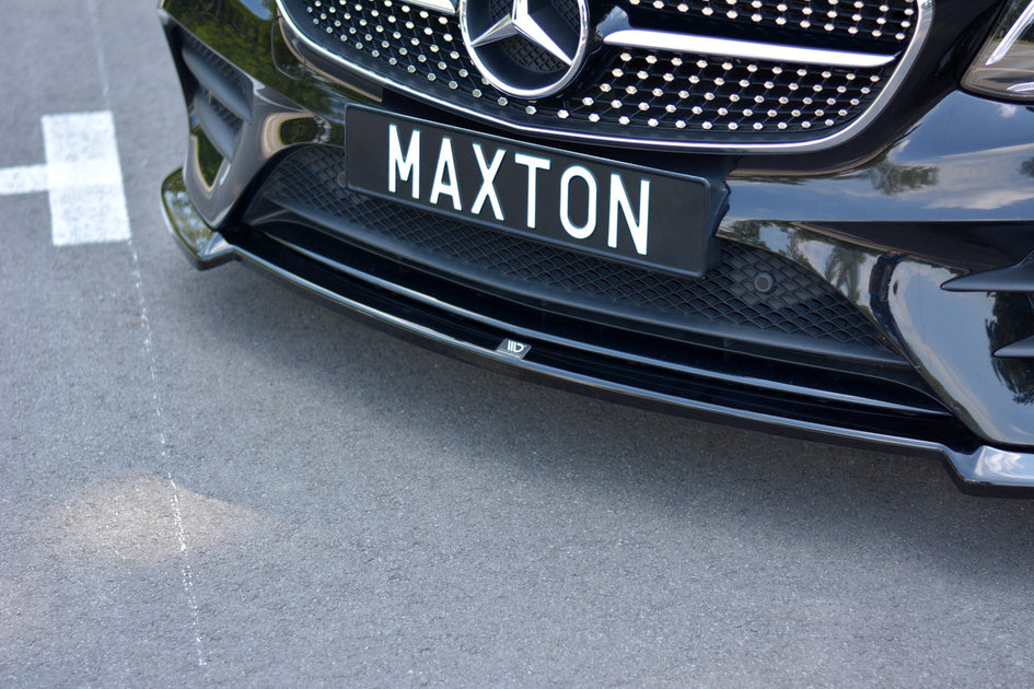 Mercedes E Class W213 Front Splitter Gloss Black – Carbon Accents