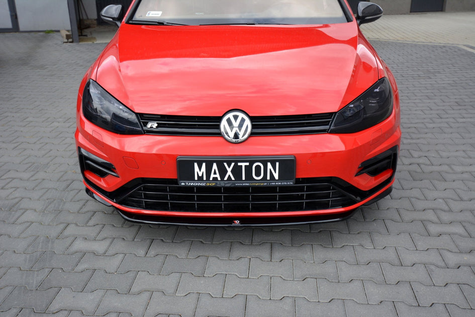 MAXTON DESIGN spoiler lip V.2 VW Golf 7 R/ R-Line/ GTI+FL - Turbologic