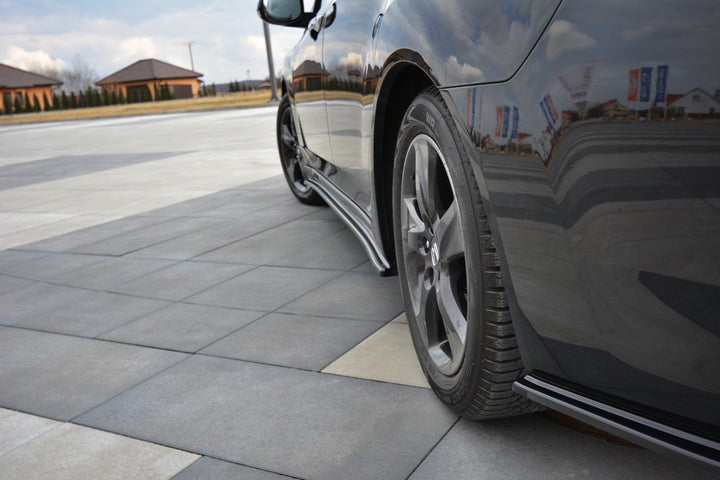 REAR SIDE SPLITTERS ACURA TSX CU2 PRE-FACELIFT / ACCORD MK8. (CU-SERIES) PREFACE SEDAN