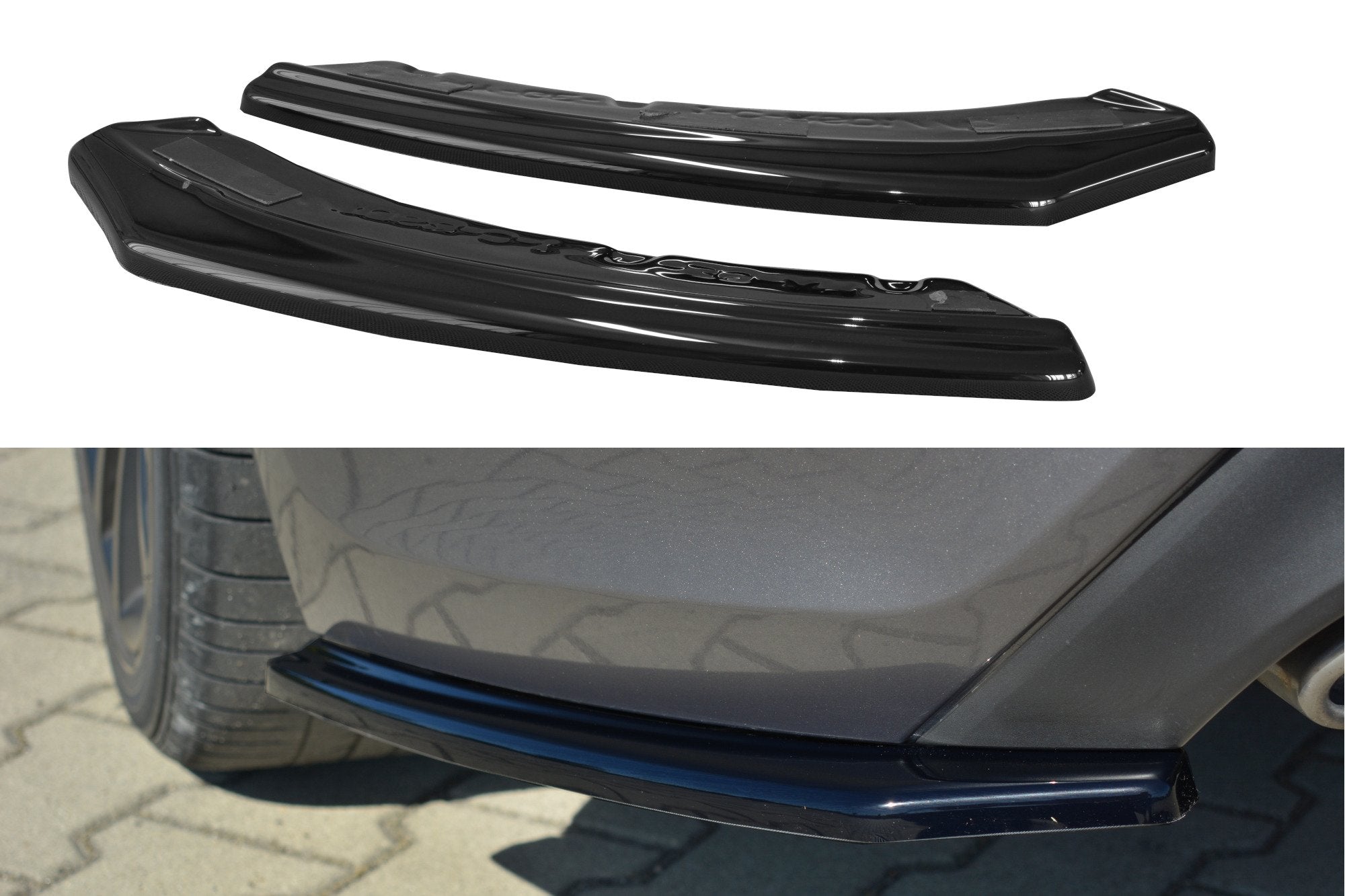Carbon Fiber Look Body Kit For Hyundai Genesis Coupe - Front Lip Side Skirts Rear Lip Splitter