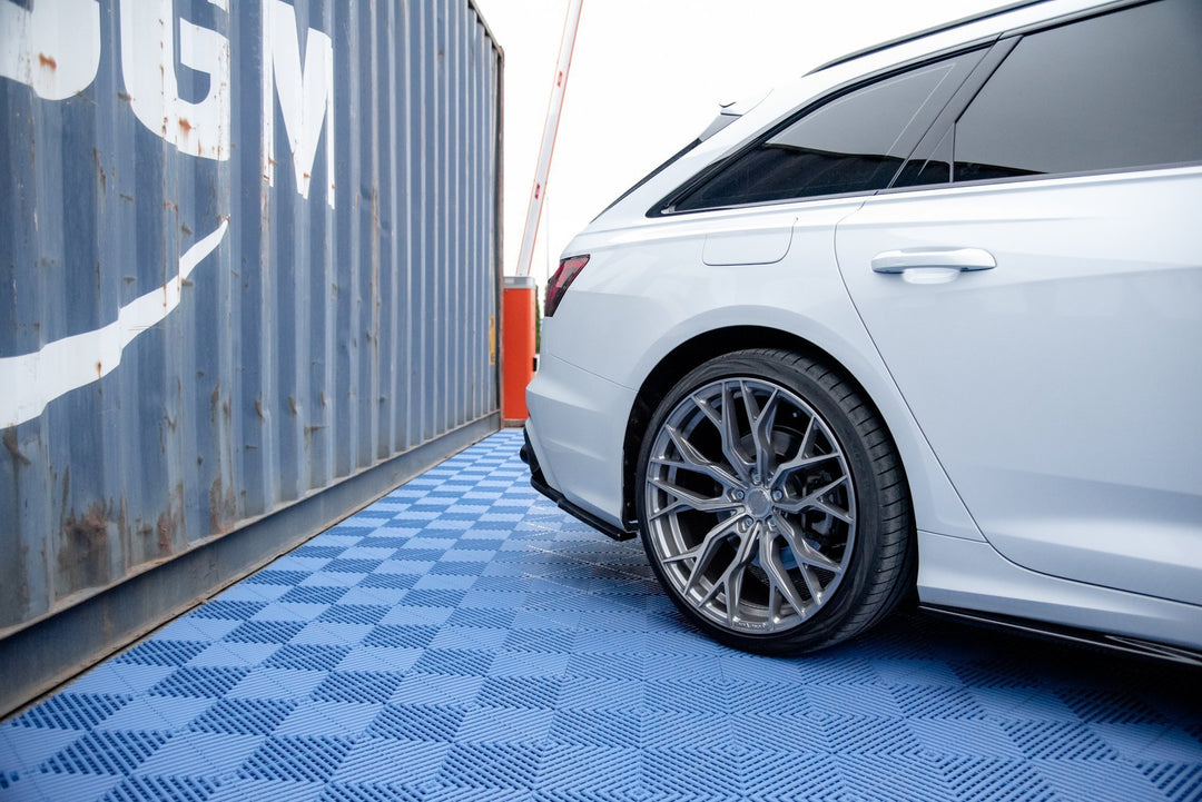 REAR SIDE SPLITTERS AUDI A6 C8 S-LINE (set for Maxton valance)