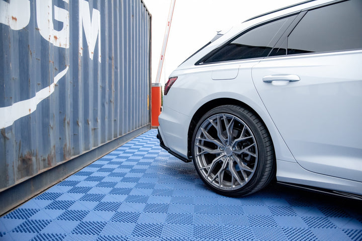 REAR SIDE SPLITTERS AUDI A6 C8 S-LINE (set for Maxton valance)