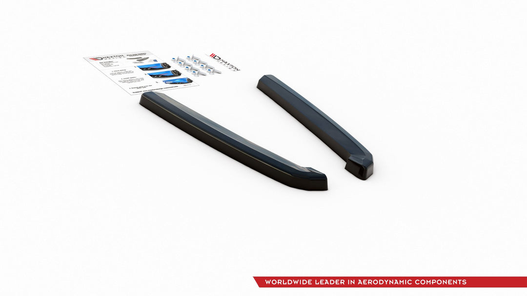 REAR SIDE SPLITTERS AUDI S7 C8 S-LINE (set for Maxton valance)