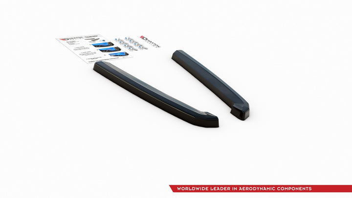 REAR SIDE SPLITTERS AUDI S7 C8 S-LINE (set for Maxton valance)