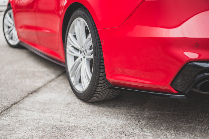 REAR SIDE SPLITTERS AUDI S7 C8 S-LINE (set for Maxton valance)