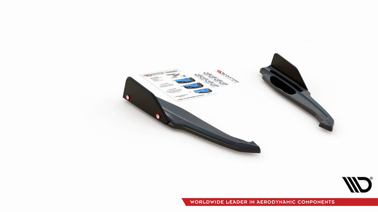 REAR SIDE SPLITTERS + FLAPS V.1 BMW M8 GRAN COUPE F93 / COUPE F92