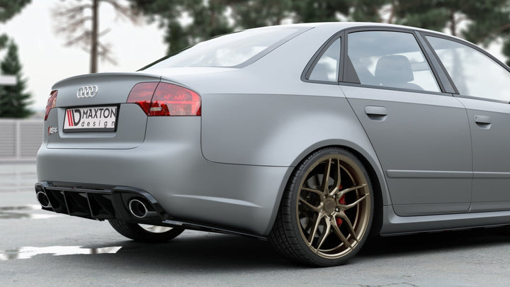 REAR SIDE SPLITTERS V.2 AUDI RS4 SEDAN B7 (set for Maxton valance)