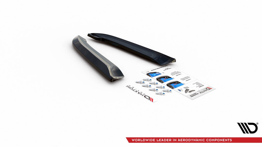 REAR SIDE SPLITTERS V.2 AUDI RS4 SEDAN B7 (set for Maxton valance)