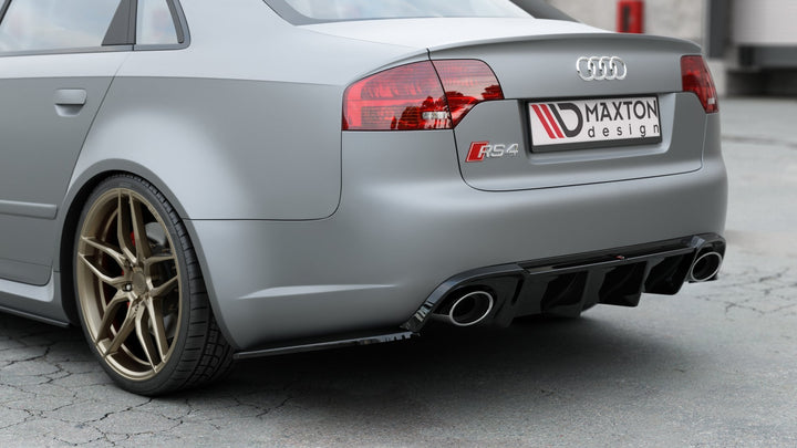 REAR SIDE SPLITTERS V.2 AUDI RS4 SEDAN B7 (set for Maxton valance)