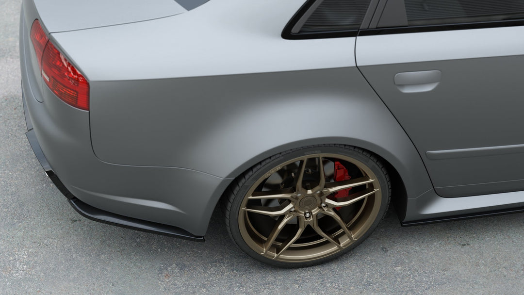 REAR SIDE SPLITTERS V.2 AUDI RS4 SEDAN B7 (set for Maxton valance)
