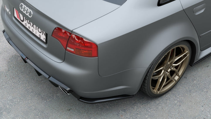 REAR SIDE SPLITTERS V.2 AUDI RS4 SEDAN B7 (set for Maxton valance)