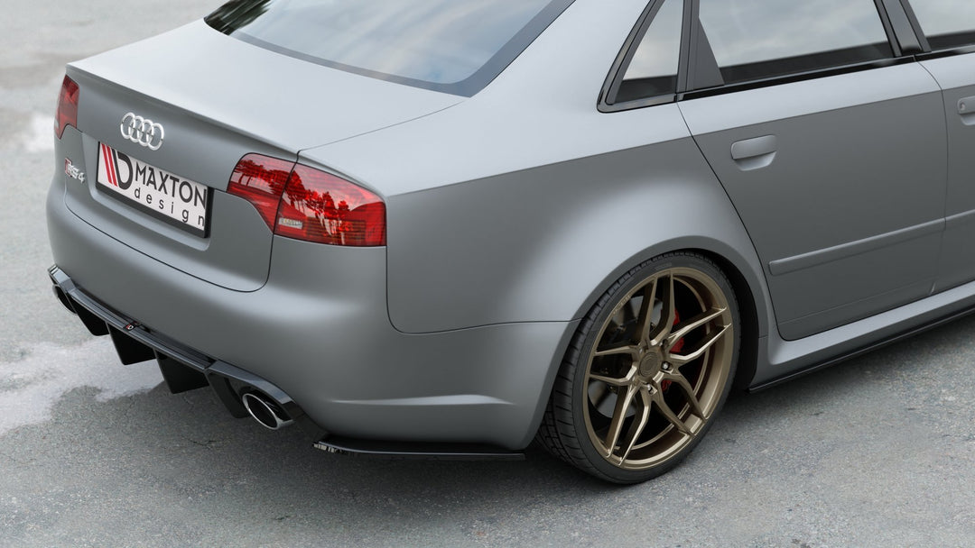 REAR SIDE SPLITTERS V.2 AUDI RS4 SEDAN B7 (set for Maxton valance)