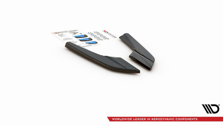 REAR SIDE SPLITTERS V.2 AUDI S3 SEDAN 8V FACELIFT (set for Maxton valance)