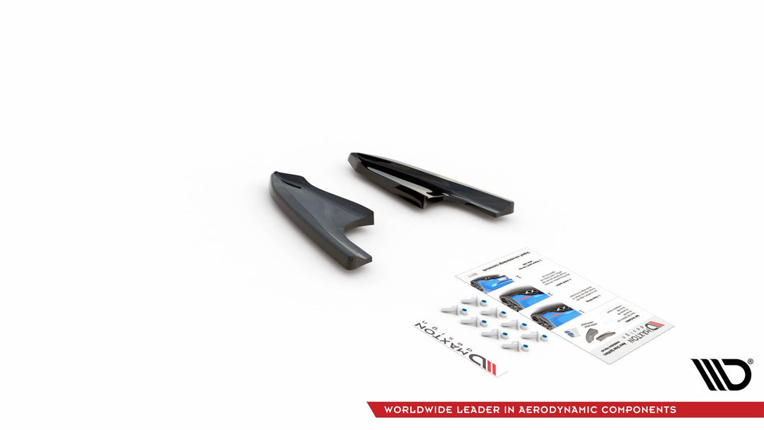 REAR SIDE SPLITTERS V.3 FOR VOLKSWAGEN GOLF R MK8 (SET FOR MAXTON VALANCE V1)
