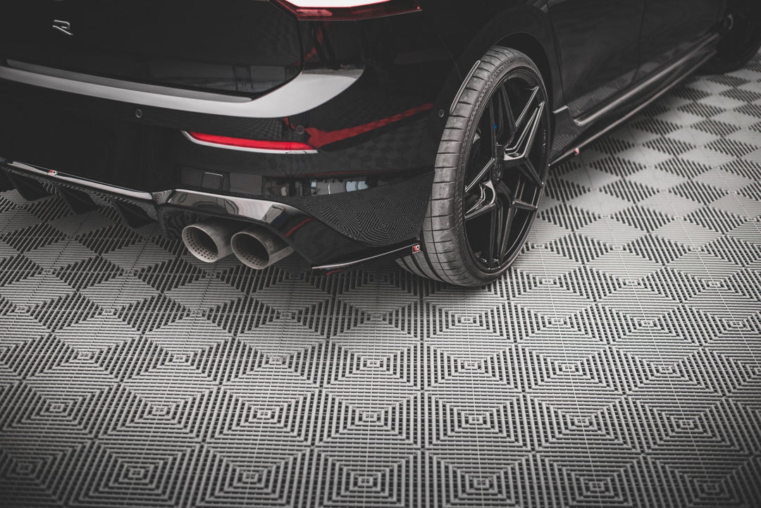 REAR SIDE SPLITTERS V.3 FOR VOLKSWAGEN GOLF R MK8 (SET FOR MAXTON VALANCE V1)