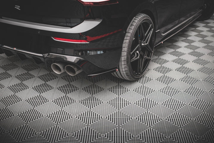 REAR SIDE SPLITTERS V.3 FOR VOLKSWAGEN GOLF R MK8 (SET FOR MAXTON VALANCE V1)