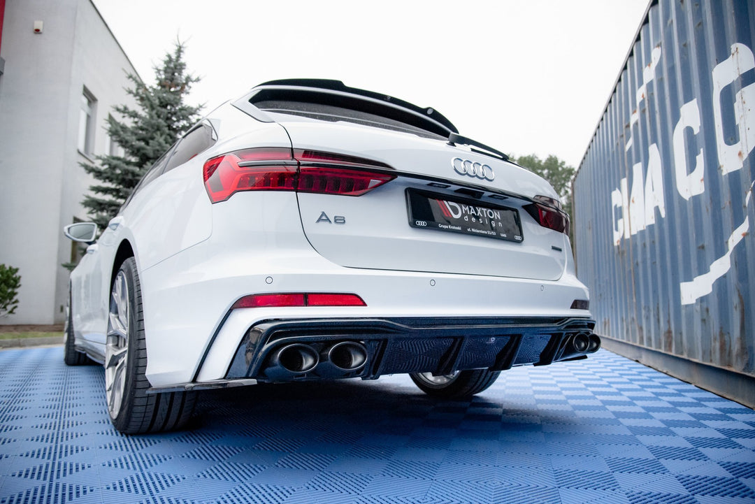 REAR VALANCE + EXHAUST ENDS IMITATION AUDI A6 C8 S-LINE