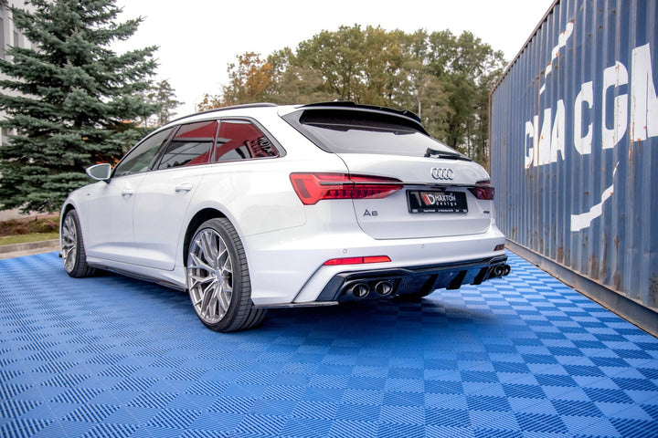 REAR VALANCE + EXHAUST ENDS IMITATION AUDI A6 C8 S-LINE