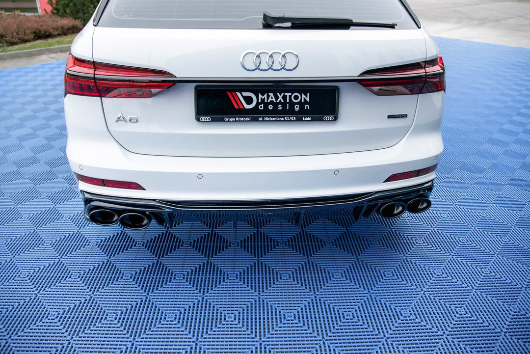 REAR VALANCE + EXHAUST ENDS IMITATION AUDI A6 C8 S-LINE