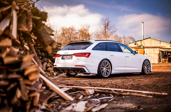 REAR VALANCE + EXHAUST ENDS IMITATION AUDI A6 C8 S-LINE