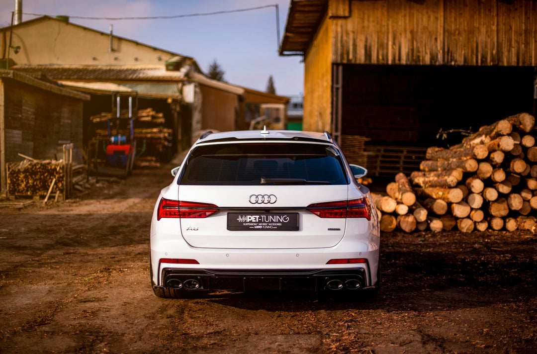 REAR VALANCE + EXHAUST ENDS IMITATION AUDI A6 C8 S-LINE