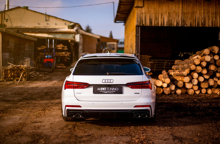 REAR VALANCE + EXHAUST ENDS IMITATION AUDI A6 C8 S-LINE