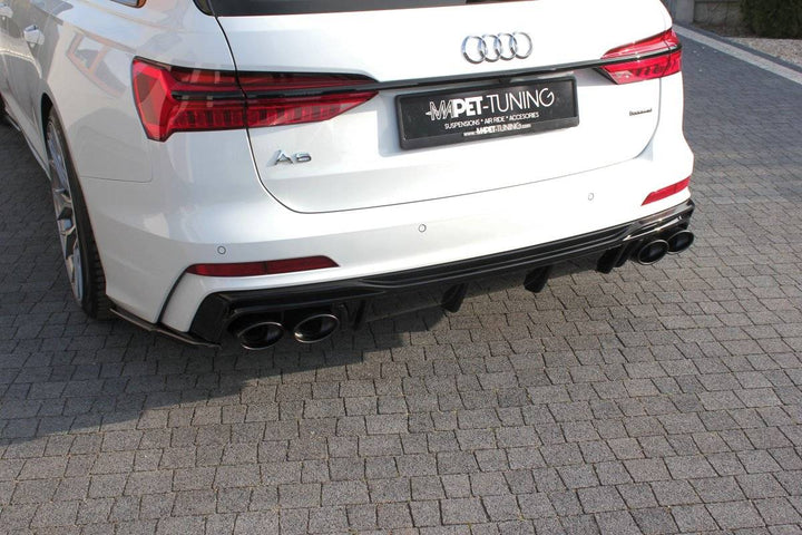 REAR VALANCE + EXHAUST ENDS IMITATION AUDI A6 C8 S-LINE