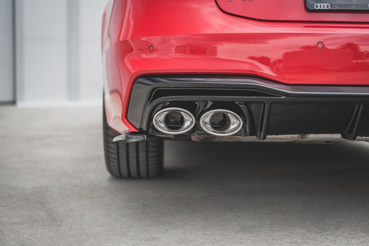 REAR VALANCE + EXHAUST ENDS IMITATION AUDI A7 C8 S-LINE