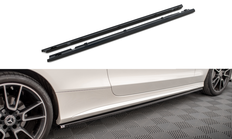 SIDE SKIRTS DIFFUSERS MERCEDES-BENZ C COUPE AMG-LINE C205 FACELIFT