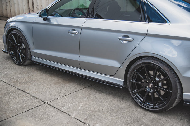 SIDE SKIRTS DIFFUSERS V.2 AUDI S3 / A3 S-LINE SEDAN 8V FACELIFT