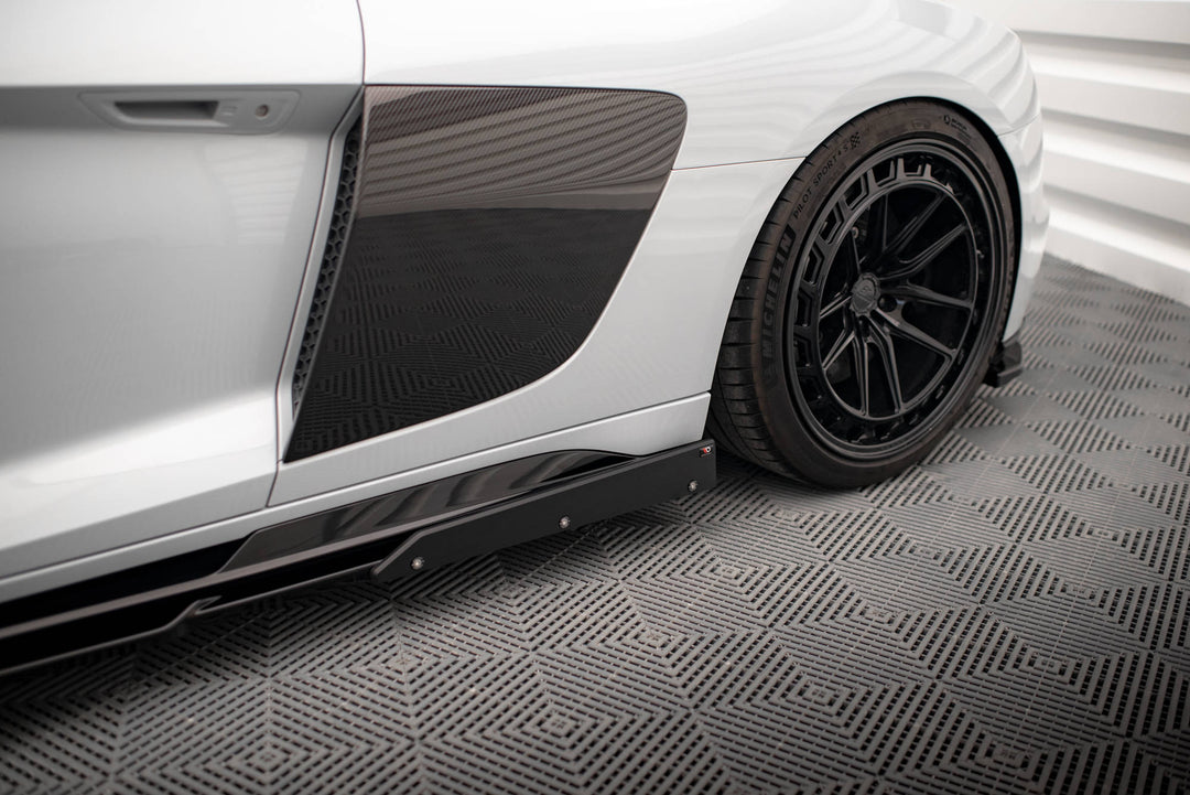 SIDE SKIRTS DIFFUSERS V.2+ FLAPS AUDI R8 MK2 FACELIFT